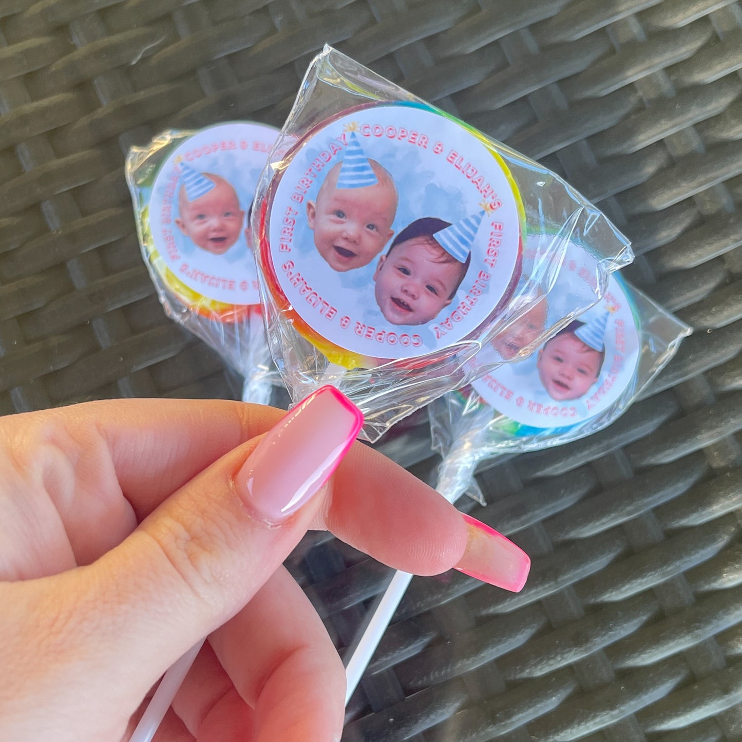 Personalised lollipops