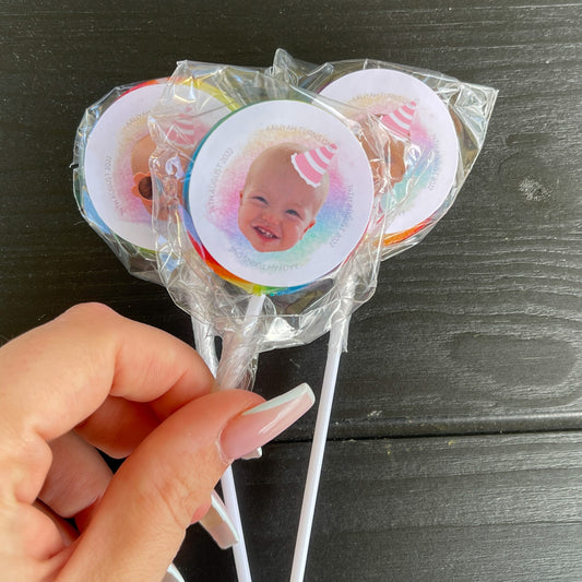 Personalised lollipops